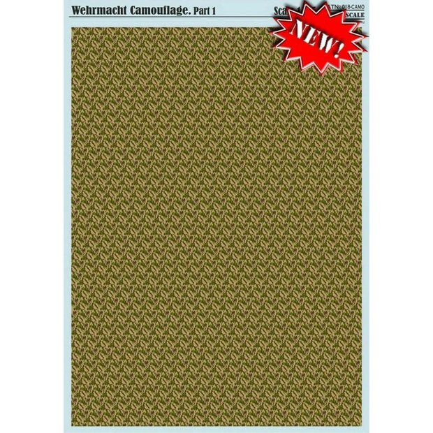 Print Scale 018-camo Decal Wehrmacht Camouflage Part 1 Scale 1:35 for Aircraft Plastic model kit