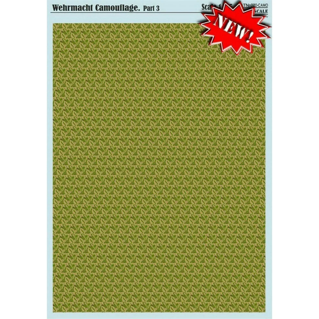 Print Scale 020-camo Decal Wehrmacht Camouflage Part 3 Scale 1:35 for Aircraft Plastic model kit