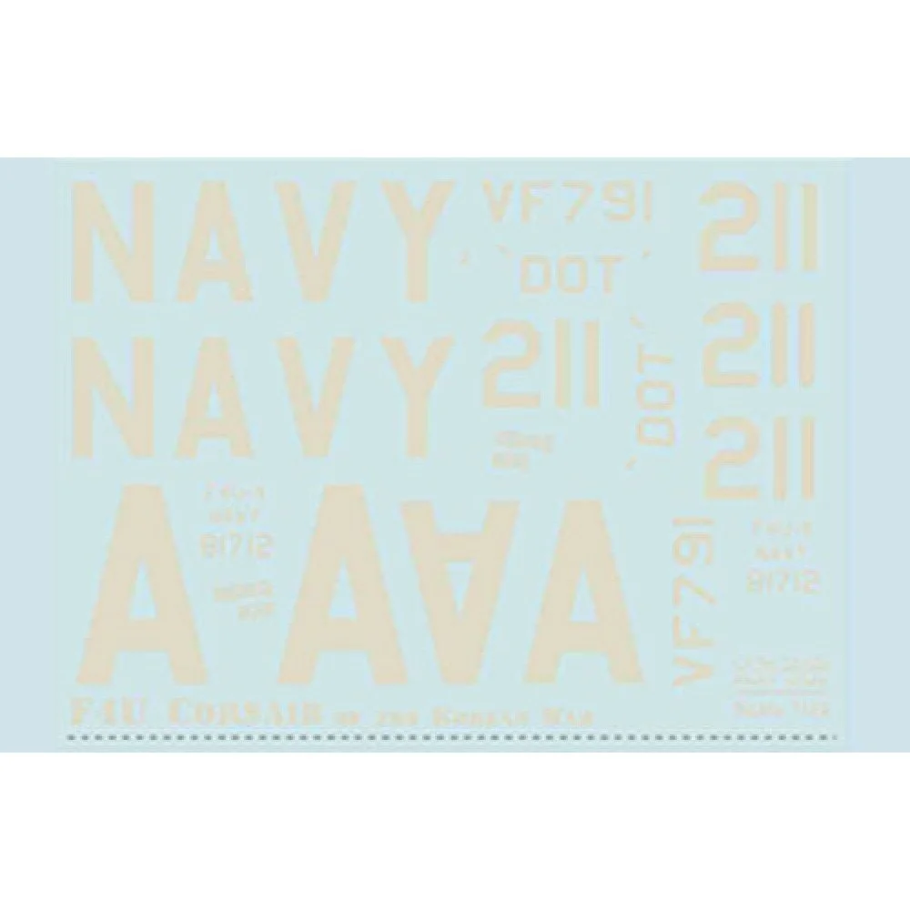 Print Scale 32-023 Decal F4U Corsair. The complete set 1.5 leaf Scale 1:32 for Aircraft Plastic model kit