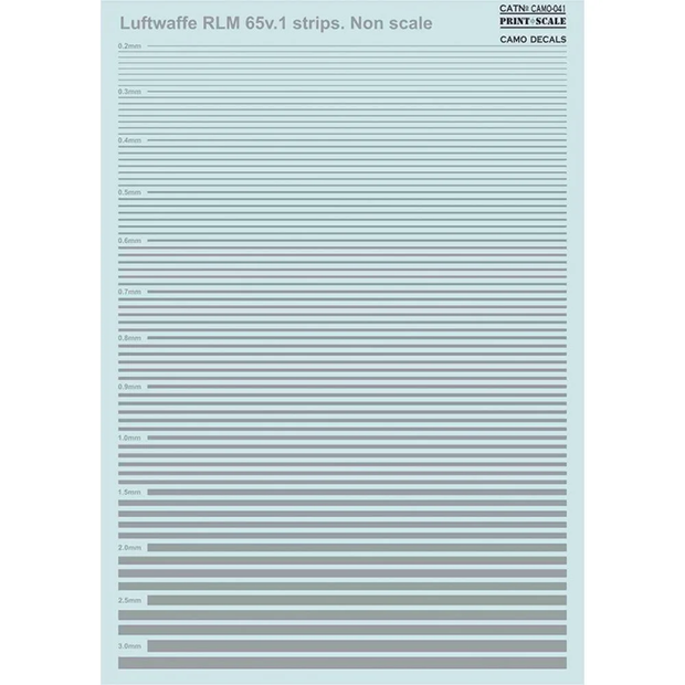 Print Scale 042-camo Decal Non scale Luftwaffe RLM 70 strips Camo