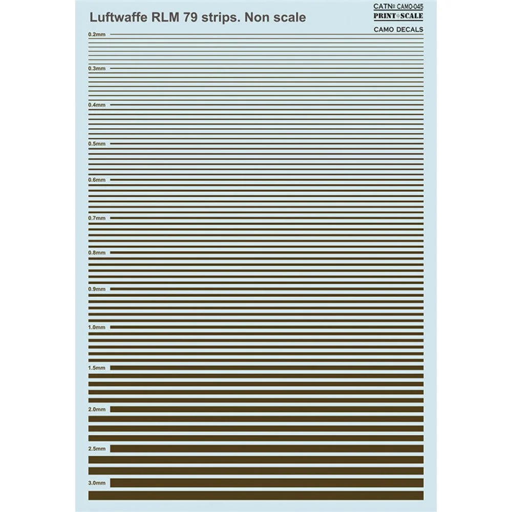 Print Scale 045-camo Decal Non scale Luftwaffe RLM 79 strips Camo