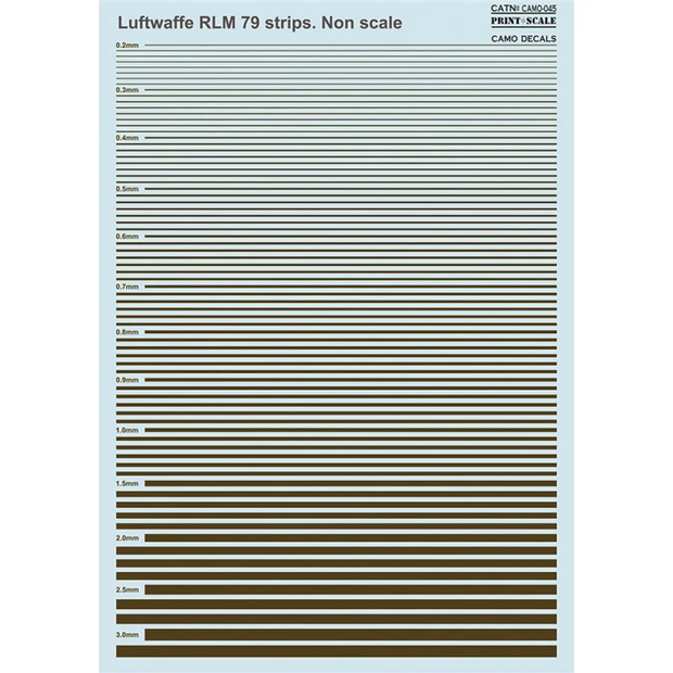 Print Scale 045-camo Decal Non scale Luftwaffe RLM 79 strips Camo