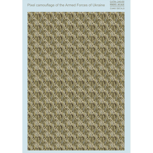 Print Scale 050-camo Decal Non scale Pixel camouflage of the Armed Forces of Ukraine