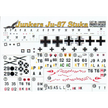 Print Scale 144-002 Decal Junkers Ju-87 Stuka Scale 1:144 for Aircraft Plastic model kit