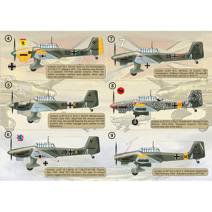 Print Scale 144-002 Decal Junkers Ju-87 Stuka Scale 1:144 for Aircraft Plastic model kit