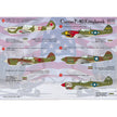 Print Scale 144-006 Decal Curtiss P40 Kittyhawks Scale 1:144 for Aircraft Plastic model kit