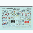 Print Scale 144-011 Decal A-10 Thunderbolt II Scale 1:144 for Aircraft Plastic model kit