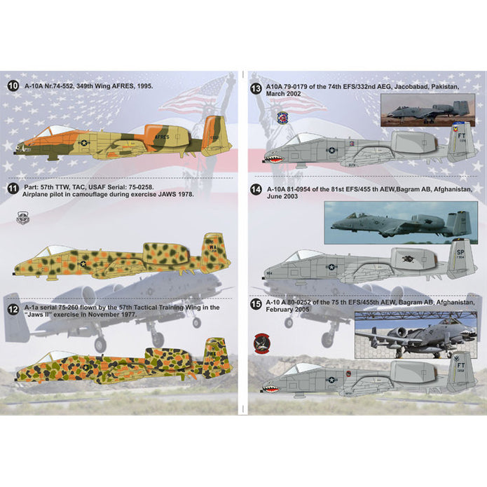Print Scale 144-011 Decal A-10 Thunderbolt II Scale 1:144 for Aircraft Plastic model kit