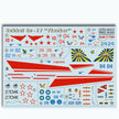 Print Scale 144-013 Decal Sukhoi Su-27 Scale 1:144 for Aircraft Plastic model kit