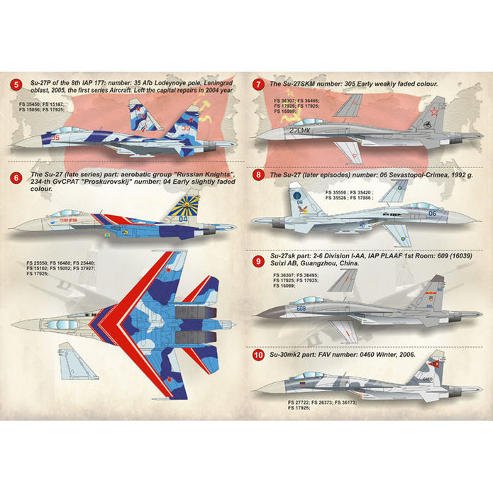 Print Scale 144-013 Decal Sukhoi Su-27 Scale 1:144 for Aircraft Plastic model kit