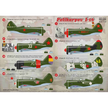 Print Scale 144-021 Decal Polikarpov I-16 Scale 1:144 for Aircraft Plastic model kit