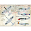 Print Scale 144-022 Decal F-51 Mustang. Units of the Korean Scale 1:144 for Aircraft Plastic model kit