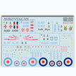 Print Scale 144-023 Decal Avro Vulcan Part 1 Scale 1:144 for Aircraft Plastic model kit