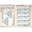 Print Scale 144-023 Decal Avro Vulcan Part 1 Scale 1:144 for Aircraft Plastic model kit