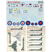 Print Scale 144-024 Decal Avro Vulcan Part 2 Scale 1:144 for Aircraft Plastic model kit