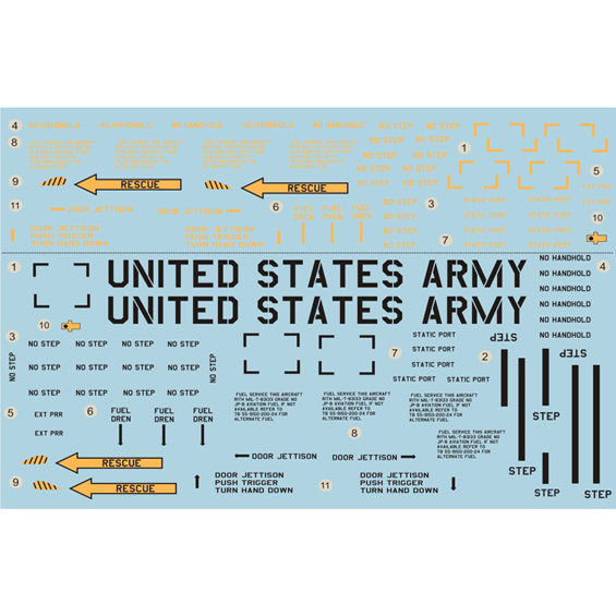 Print Scale 32-008 Decal 1:32-1:35 CH-47 Chinook Part 2 The complete set 1,5 leaf