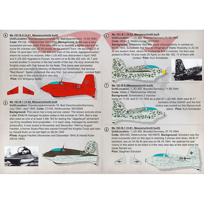 Print Scale 32-024 Decal Messershmit Me-163 B. The complete set 2 leaf Scale 1:32 for Aircraft Plastic model kit