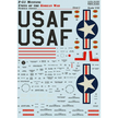 Print Scale 32-029 Decal 1:32 F-51 Mustang. Units of the Korean War. The complete set 2 leaf