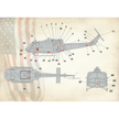 Print Scale 32-031 Decal 1:32 UH-1 Air Ambulance in Vietnam War + Technical Stencils The complete set 2 leaf