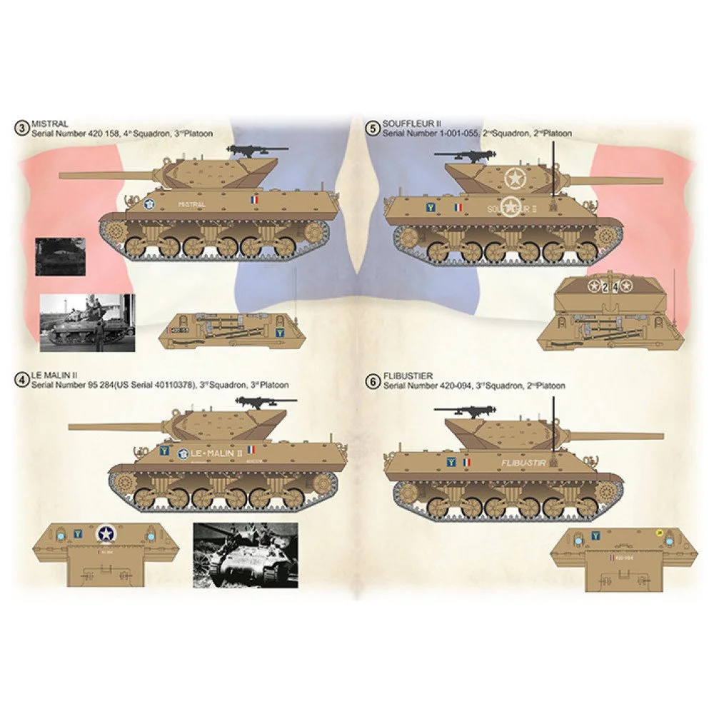 Print Scale 35-005 Decal 1:35 M10 Tank Destroyer of the Regiment Blinde de Fusiliers-Marines