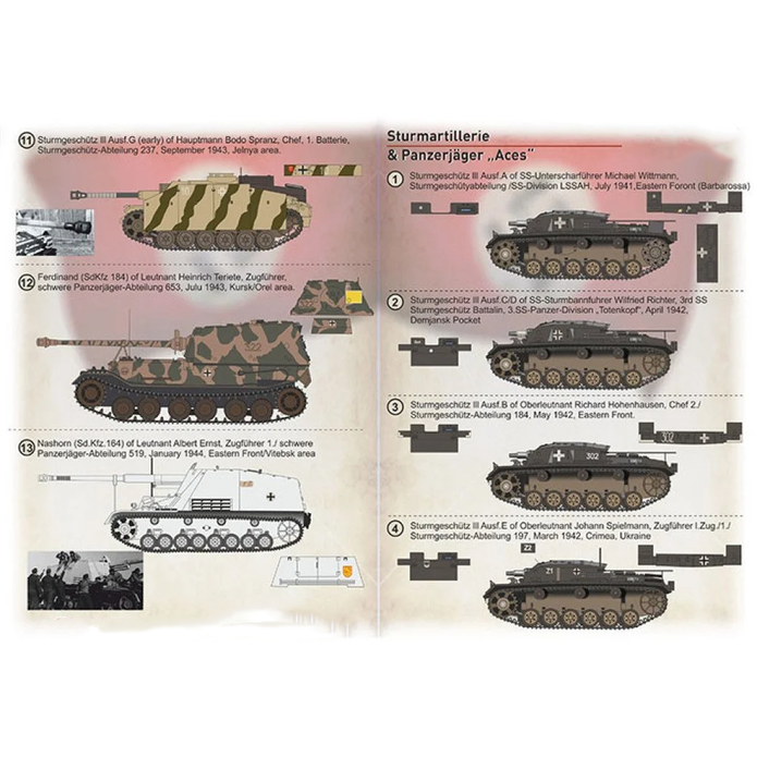 Print Scale 35-006 Decal Sturmartillerie & Pancerjager "Acess" Scale 1:35 for Tank Plastic model kit
