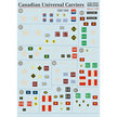 Print Scale 35-007 Decal Canadian Universal Carriers Scale 1:35 for Tank Plastic model kit