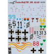 Print Scale 48-015 Decal Focke-Wulf FW 190 A2-A9 Scale 1:48 for Aircraft Plastic model kit