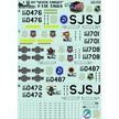 Print Scale 48-030 Decal F-15E EAGLES Part 1 Scale 1:48 for Aircraft Plastic model kit
