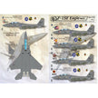 Print Scale 48-030 Decal F-15E EAGLES Part 1 Scale 1:48 for Aircraft Plastic model kit
