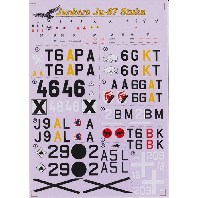 Print Scale 48-032 Decal Junkers Ju-87 Stuka The complete set 2 leaf Scale 1:48 for Aircraft Plastic model kit