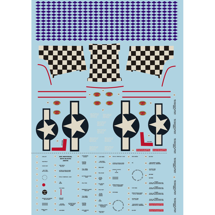 Print Scale 48-039 Decal P-51 Mustang-D The complete set 2 leaf Scale 1:48 for Aircraft Plastic model kit