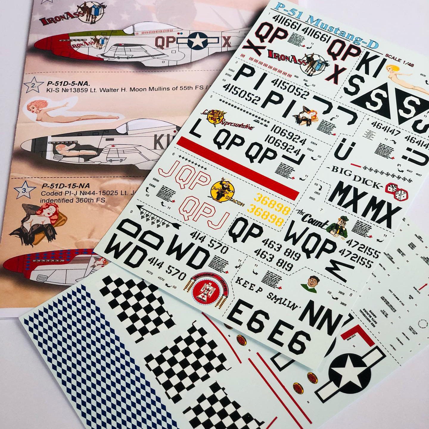 Print Scale 48-039 Decal P-51 Mustang-D The complete set 2 leaf Scale 1:48 for Aircraft Plastic model kit