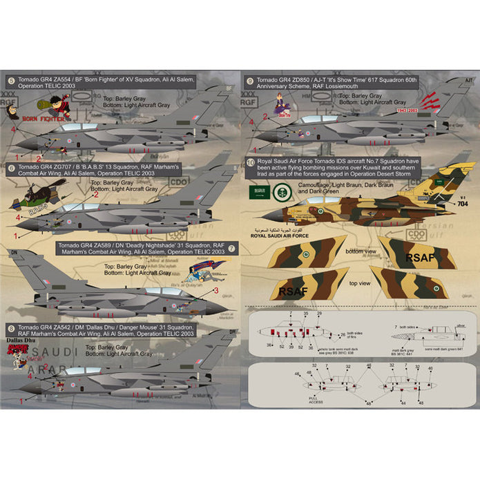 Print Scale 48-041 Decal Panavia Tornado Part 2 The complete set 2 leaf Scale 1:48 for Aircraft Plastic model kit