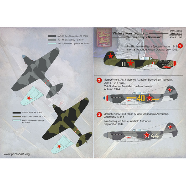 Print Scale 48-056 Decal Victory aces regiment 
