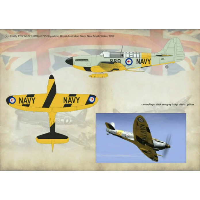 Print Scale 48-058 Decal Fairey Firefly Scale 1:48 for Aircraft Plastic model kit