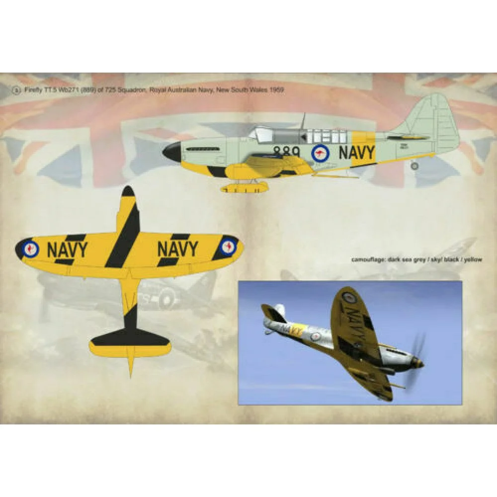 Print Scale 48-058 Decal Fairey Firefly Scale 1:48 for Aircraft Plastic model kit