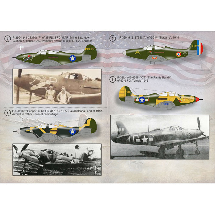 Print Scale 48-059 Decal Р-39 Airacobra Scale 1:48 for Aircraft Plastic model kit