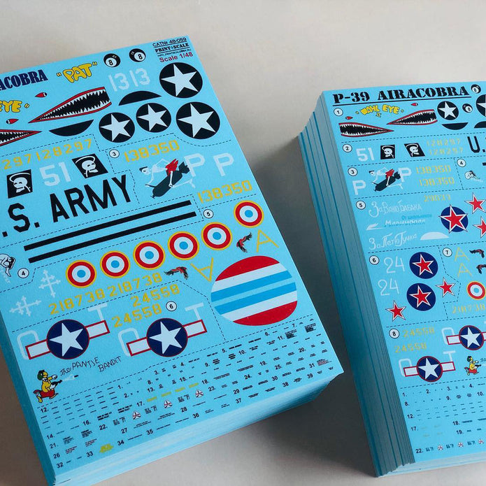 Print Scale 48-059 Decal Р-39 Airacobra Scale 1:48 for Aircraft Plastic model kit