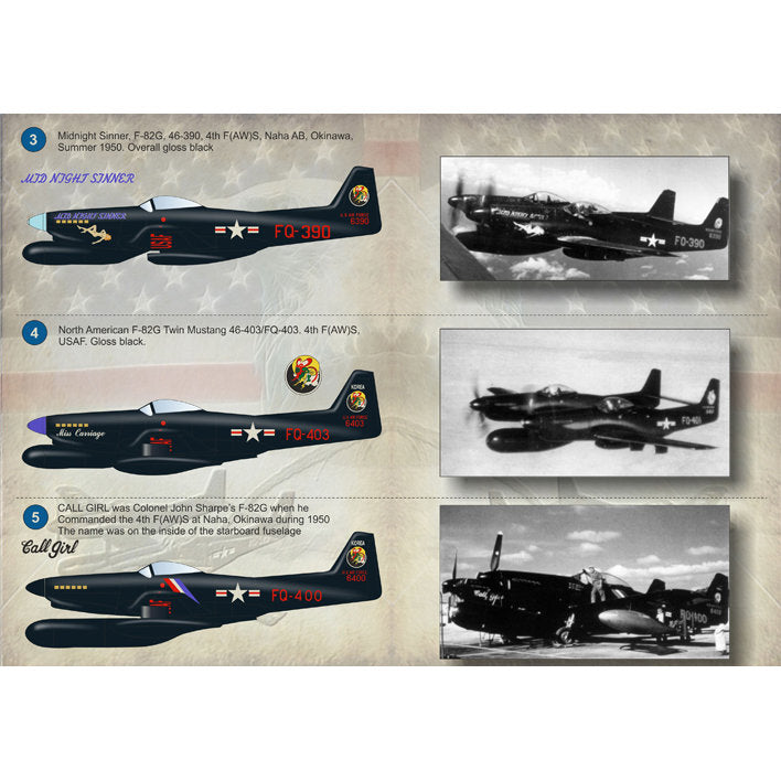 Print Scale 48-064 Decal F-82 Twin Mustang Scale 1:48 for Aircraft Plastic model kit