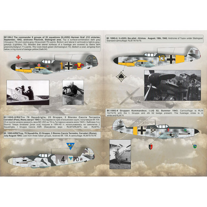 Print Scale 48-074 Decal Messershmit Me-109 G Scale 1:48 for Aircraft Plastic model kit