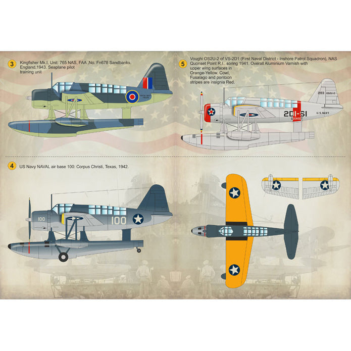 Print Scale 48-080 Decal Vought OS2U Kingfisher Scale 1:48 for Aircraft Plastic model kit