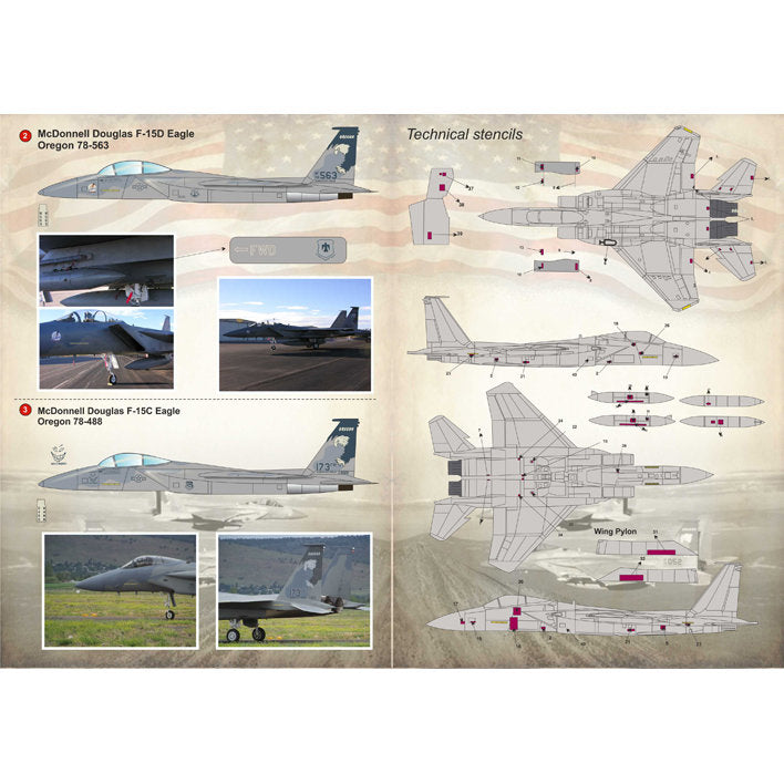 Print Scale 48-087 Decal McDonnell Douglas F-15 Eagle Scale 1:48 for Aircraft Plastic model kit