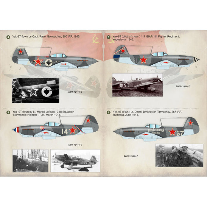 Print Scale 48-094 Decal Yakovlev Yak-9K Part 1 Scale 1:48 for Aircraft Plastic model kit