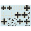 Print Scale 48-105 Decal 1:48 Messershmit Me-110 Part 2 The complete set 1,5 leaf