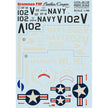 Print Scale 48-108 Decal 1:48 Grumman F9F Panther Part 1 The complete set 2 leaf (+technical stencils)