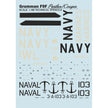Print Scale 48-108 Decal 1:48 Grumman F9F Panther Part 1 The complete set 2 leaf (+technical stencils)