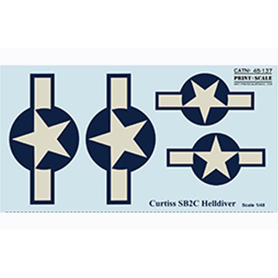 Print Scale 48-137 Decal Curtiss SB2C Helldiver The complete set 1.5 leaf Scale 1:48 for Aircraft Plastic model kit