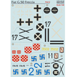 Print Scale 48-146 Decal Fiat G.50 Freccia Part-2 Scale 1:48 for Aircraft Plastic model kit