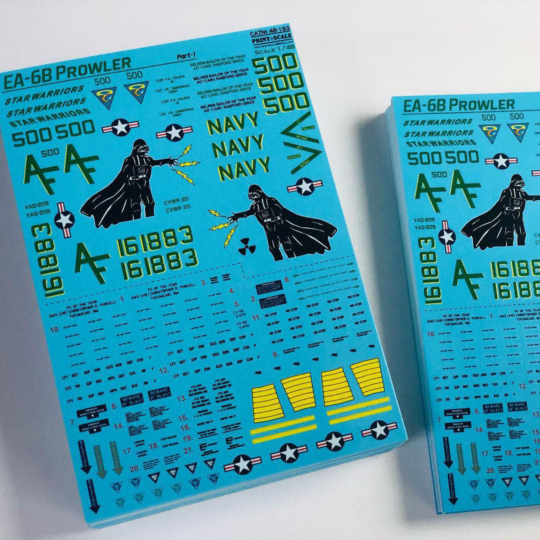 Print Scale 48-193 Decal EA-6B Prowler Part 1 Scale 1:48 for Aircraft Plastic model kit
