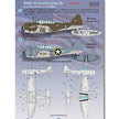 Print Scale 48-195 Decal SBD Dauntless and A-24 Banshee in combat, Part 3 Scale 1:48 for Aircraft Plastic model kit